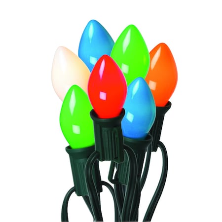 Celebrations Celebrations Incandescent C7 Multicolored 25 ct String Christmas Lights 25 ft. B4BG4211